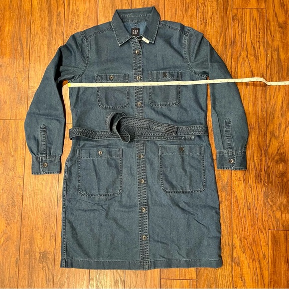 GAP Tie Waist Denim Dress - Picture 16 of 16